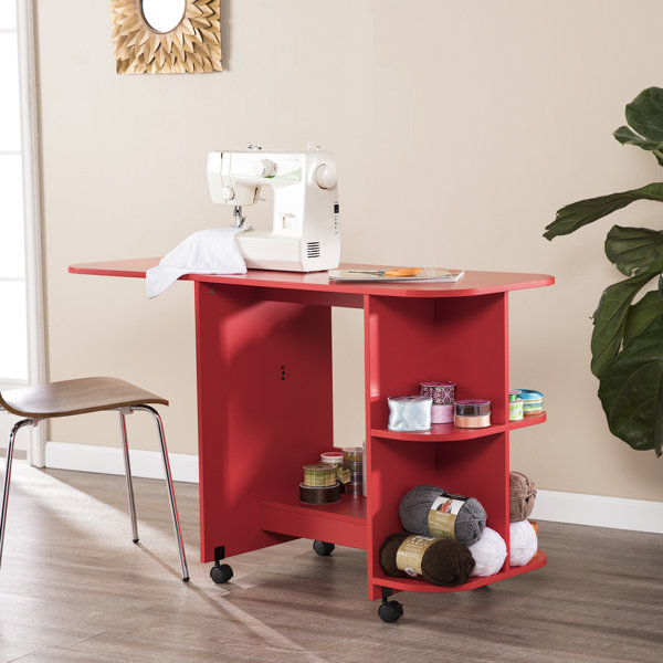 Wildon Home® Duncan 51'' x 19'' Sewing Table with Sewing Machine